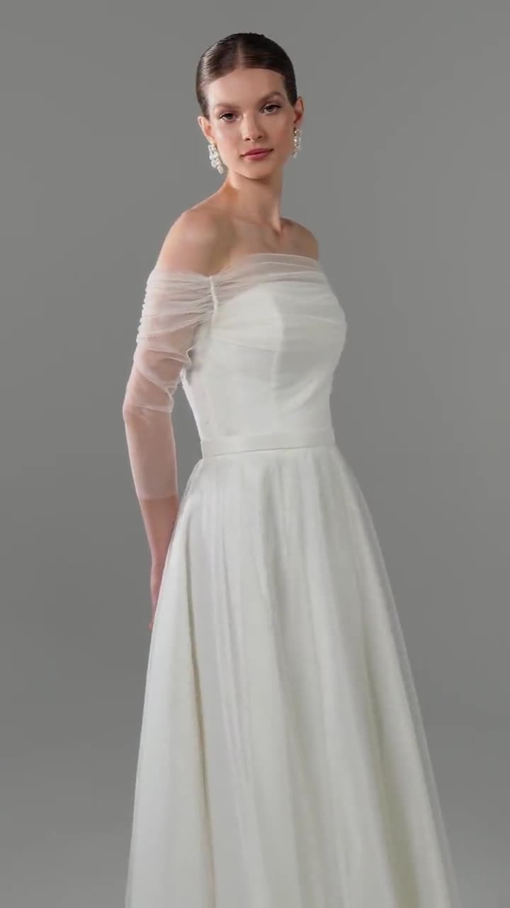 Noiva Vestidos Millie Millie Bobby Brown Wedding Dress