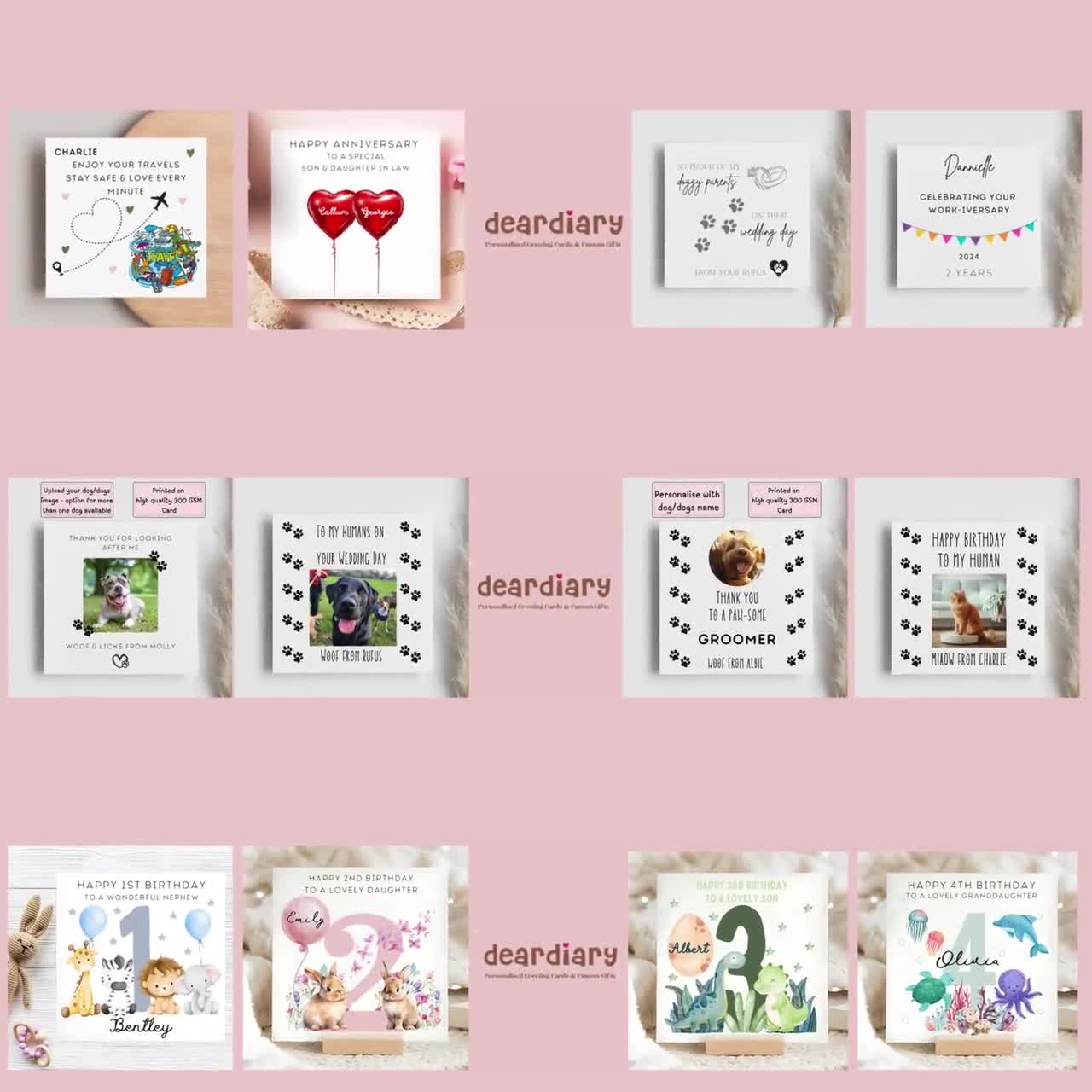 Carte D'anniversaire 6 Ans Pour Filles Et Garçons – Ballon Mouton – Carte D' Anniversaire De 6 Ans, Cartes D'anniversaire Pour Elle Et Lui, 145 Mm X 145 Mm Pour Nièce, Neveu, Enfants