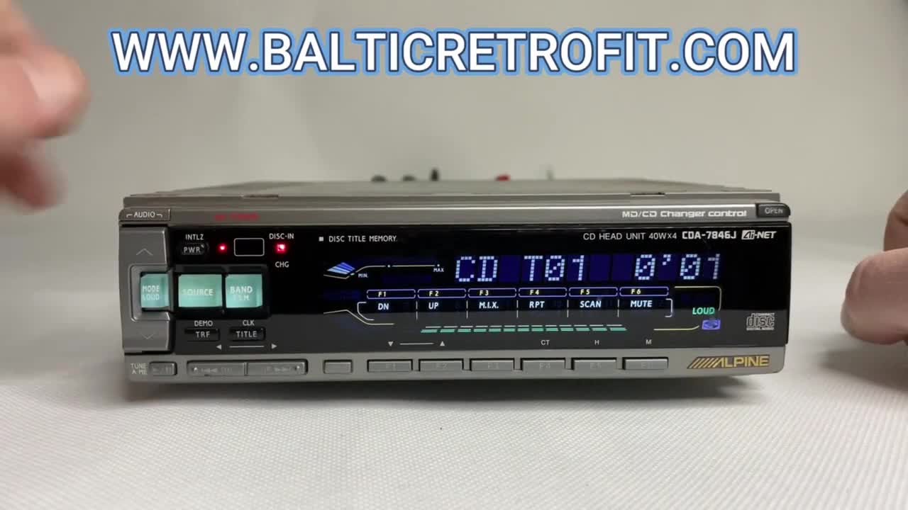 1990s High-end Alpine CDA-7846J Car CD Radio Player - Etsy
