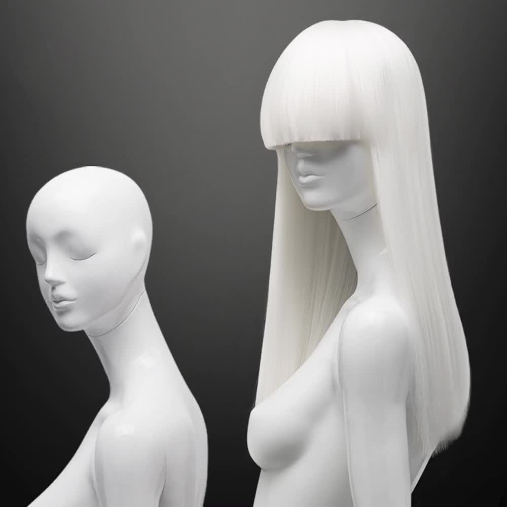 Afro European Caucasian Female Mannequin Head With Shoulders Wig Head Hat  Display Jewelry Mannequin Model Training Head Wig Stand -  Norway