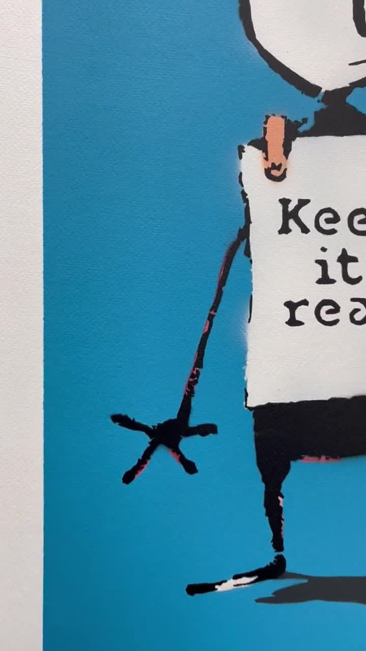 BANKSY/NOT BANKSY - Keep It Real - Original Spray Paint