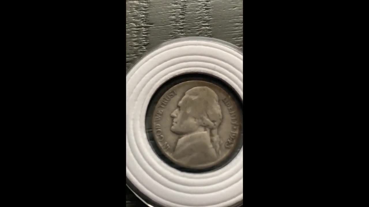 1943年 S ジェファーソン 5セント 戦時ニッケル 35% 銀 米国