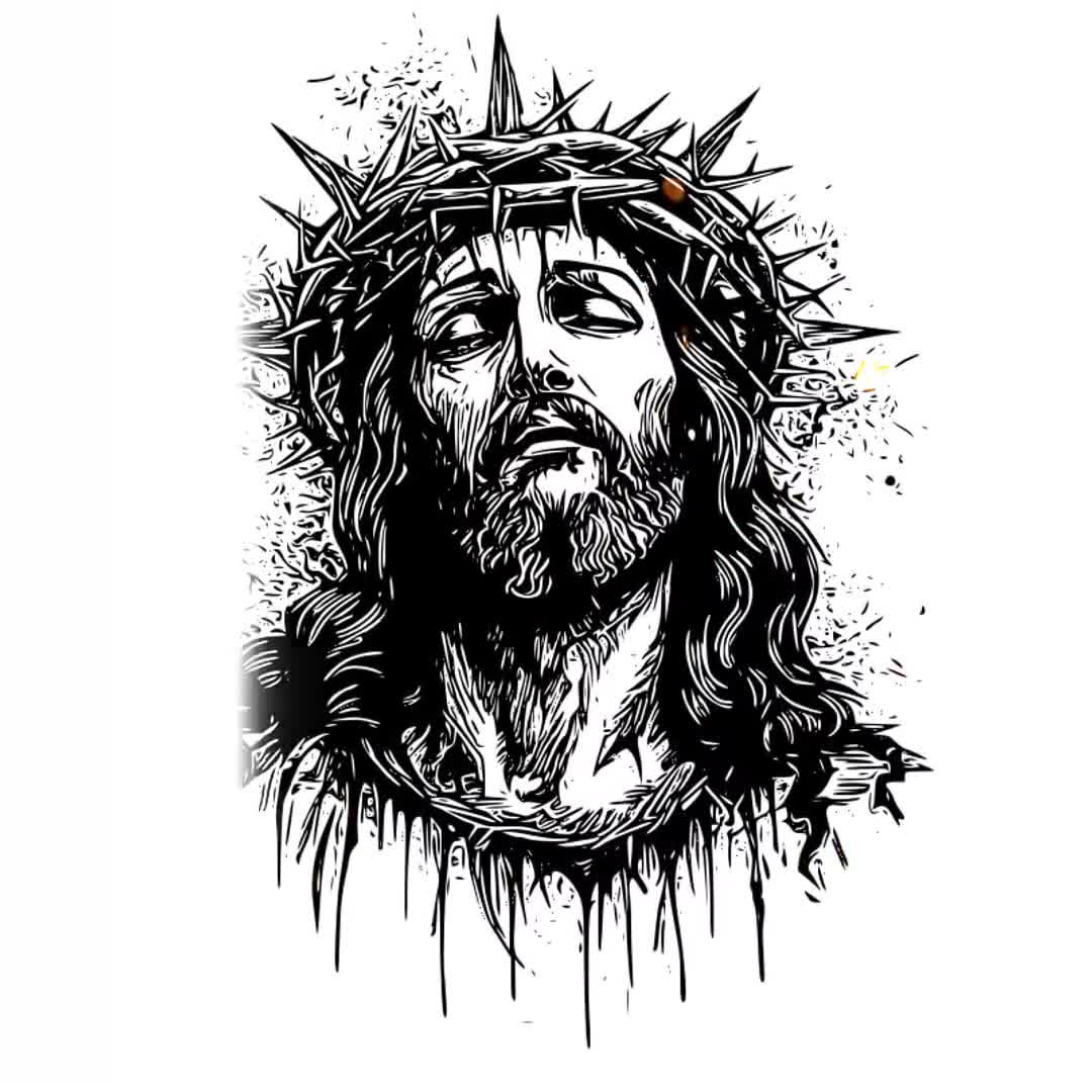 jesus-christ-tattoo-design-download-high-resolution-digital-art-png-transparent-background-printable-svg-tattoo-stencil-etsy