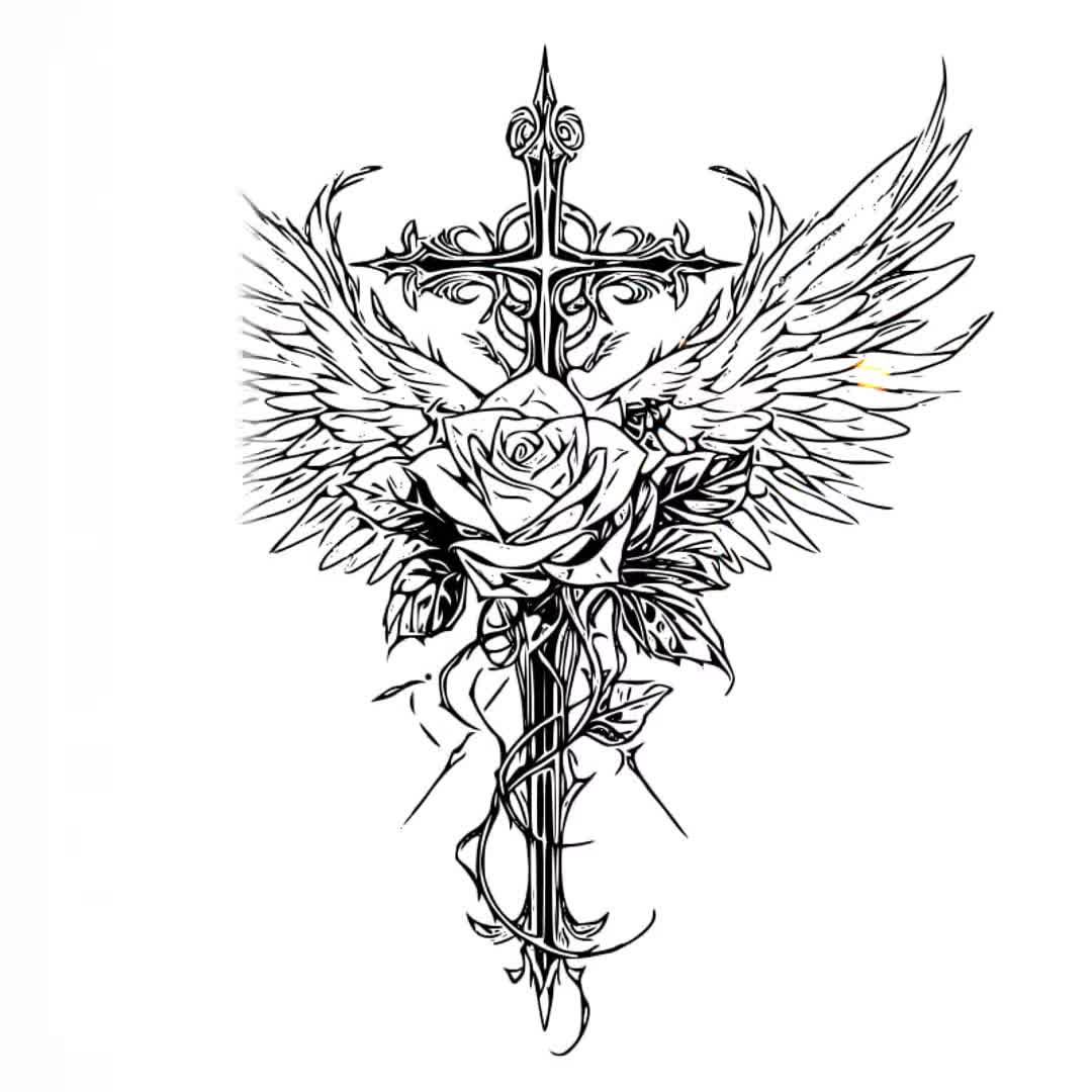590-halo-tattoo-designs-stock-illustrations-royalty-free-vector-graphics-clip-art-istock