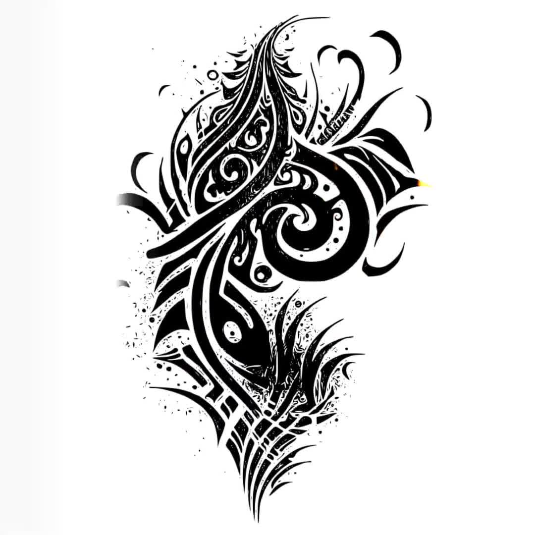 tribal-tattoo-tattoo-design-download-high-resolution-digital-art-png-transparent-background-printable-svg-tattoo-stencil-etsy