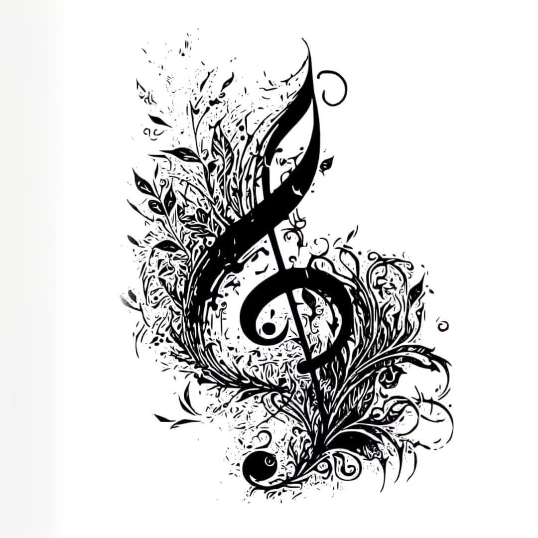 Disegni Di Tatuaggi Musicali In Bianco E Nero Flash Tatuaggio Disegni Di Tatuaggi Musicali In Bianco E Nero Flash Tatuaggio