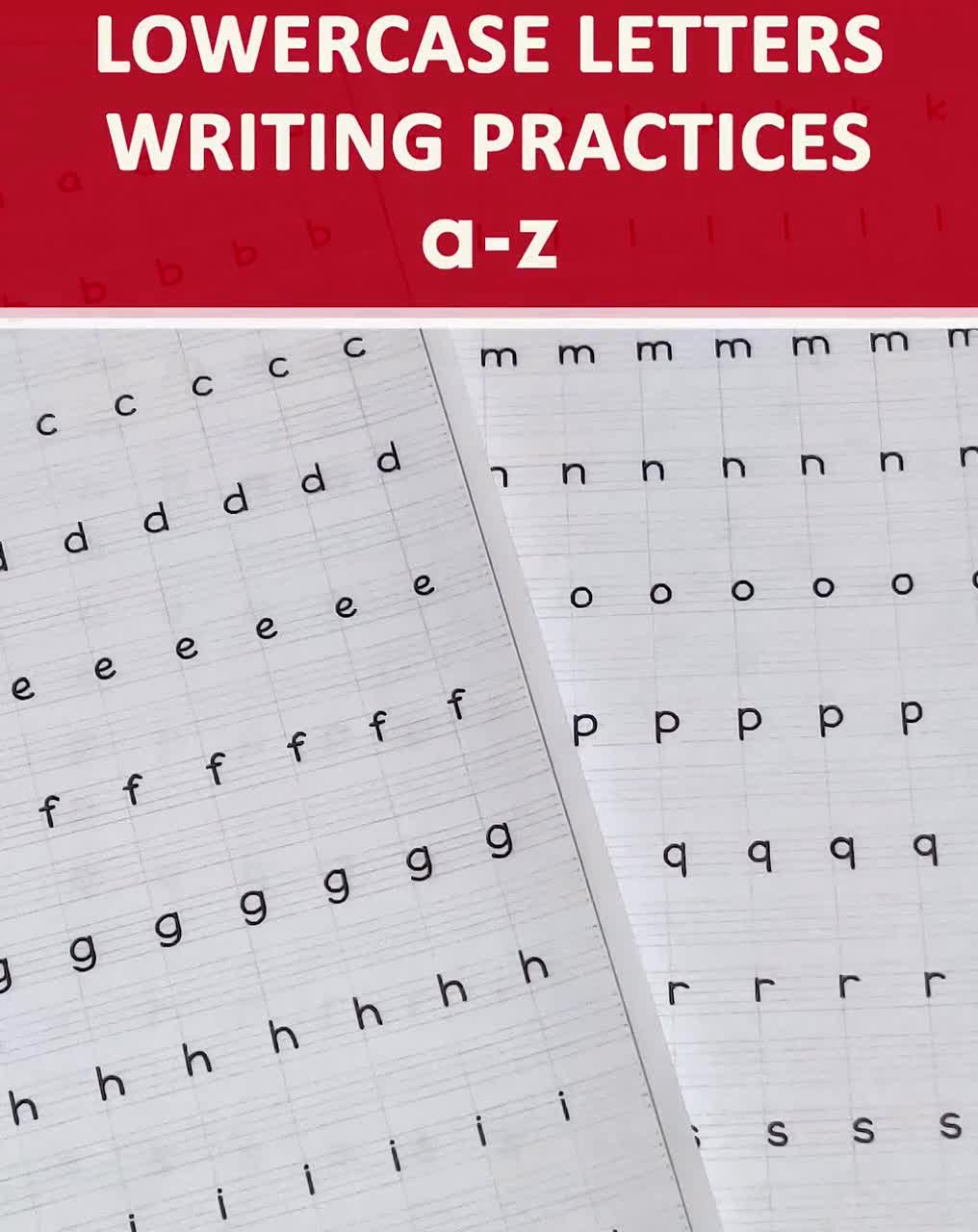 Printable Print Handwriting Worksheetsa4-12pages Uppercase, Lowercase,  Shapes & Stroke Practices English Handwriting Practice Sheets 