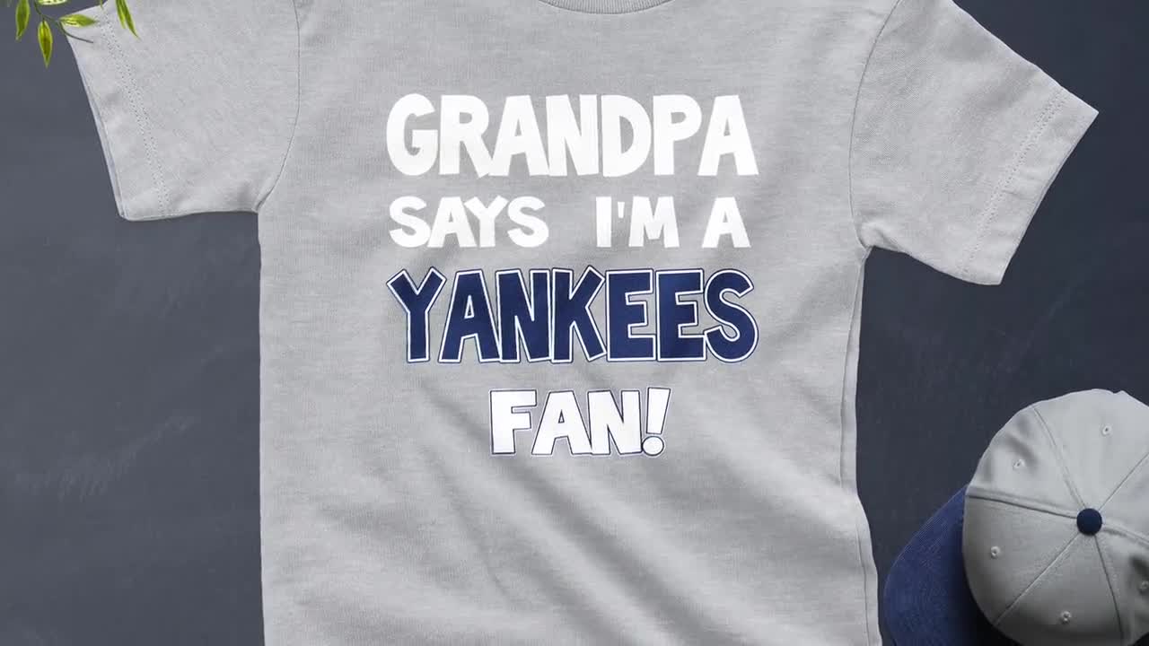 Grandpa Says I'm a Yankees Fan Kids T-shirt 