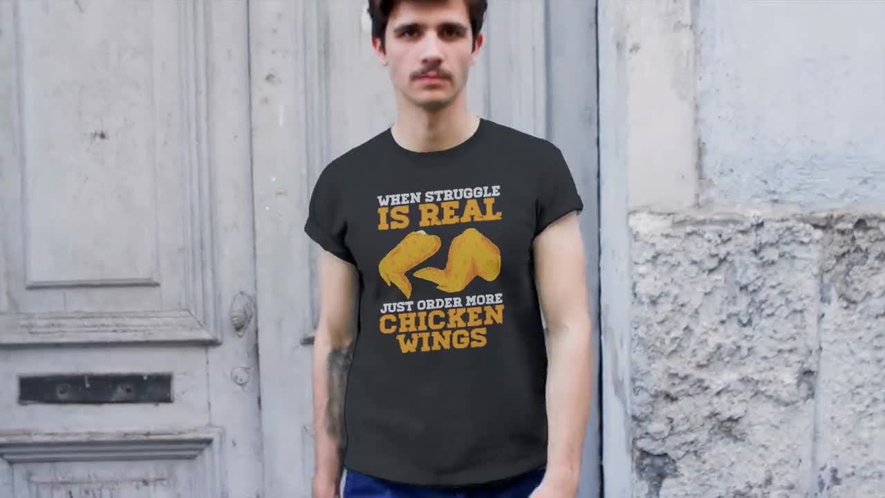 Chicken nuggets is like my family Lightweight Sweatshirt for Sale