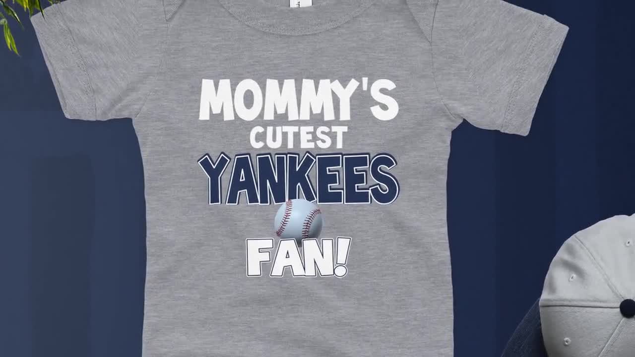 NanyCrafts Kid's Grandpa says I'm a Yankees Fan T-Shirt 6 Months