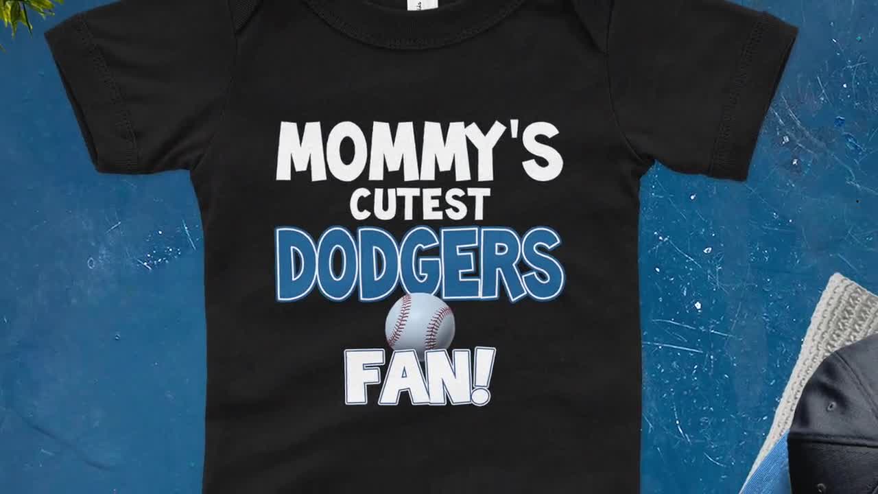  NanyCrafts Baby's Daddy's Little Dodgers Fan Bodysuit