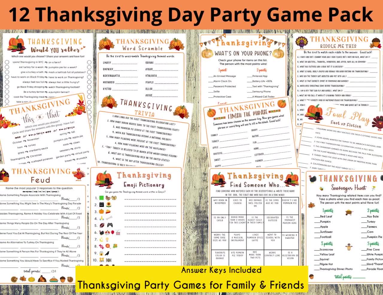 Thanksgiving Games 2022 Fun Thanksgiving Trivia Games -   Denmark