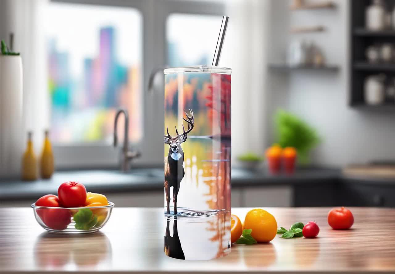 Tumbler Sublimation PNG Design - Buck Reflection - Digital Download | #13 video poster