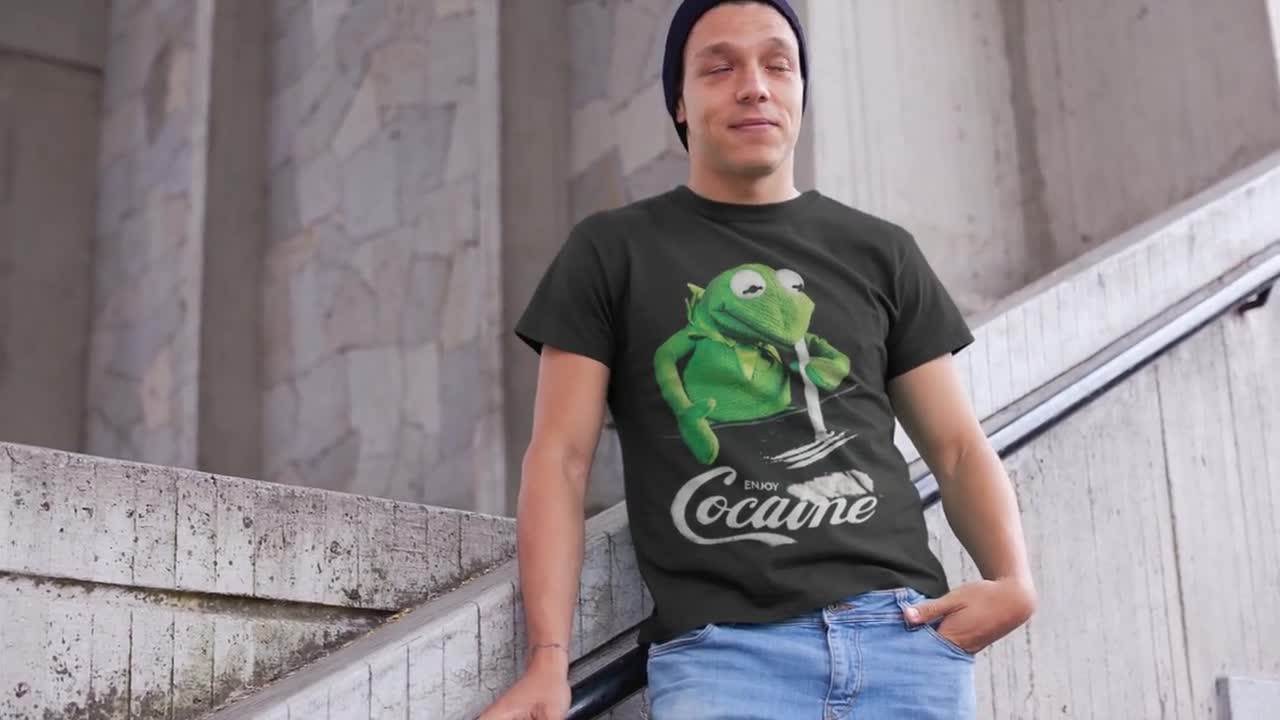 FUCT初期 90s ヴィンテージ Tシャツ Enjoy Cocaine 緑L FUCT初期 90s