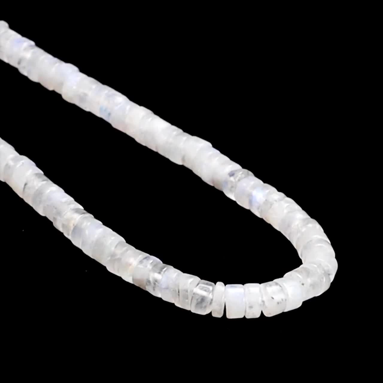 4.5mm Rainbow Moonstone Faceted Rondelles 14 inch 125 beads – The Bead  Traders