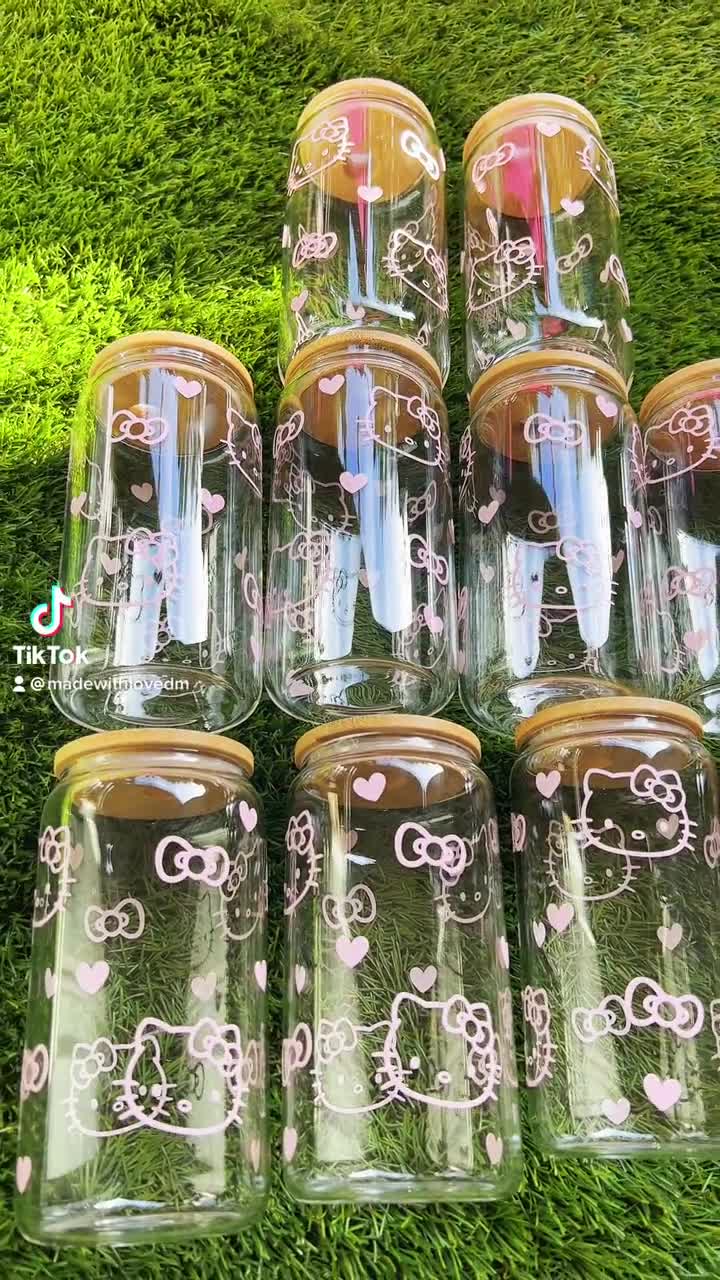 2pcs, Caterpillar Glass Cups With Straws, 12oz Cute Glass Water Cups, Iced  Coffee Cups, Drinking Glasses For Juice, Milk, Tea, And More, Summer Winter