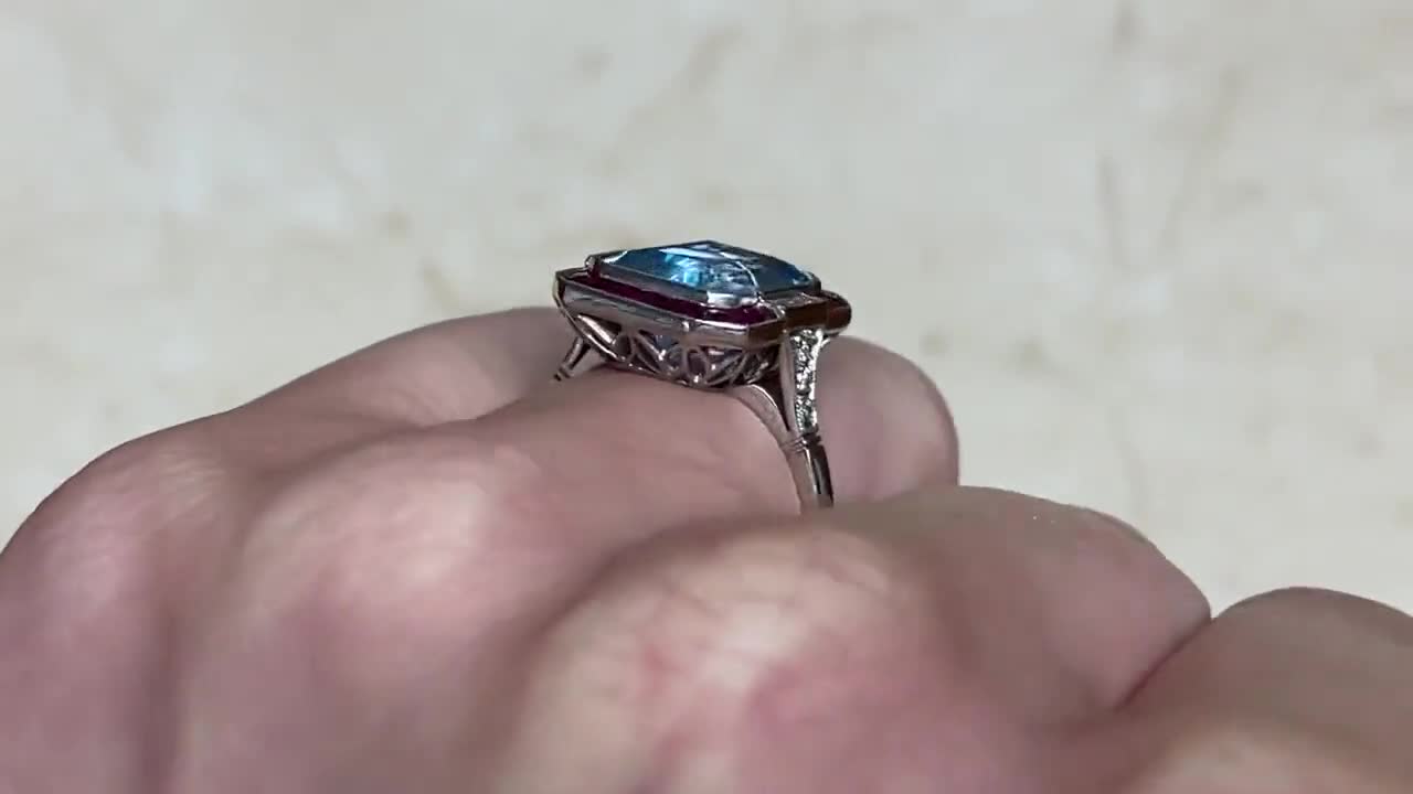 Buy 10x14 Mm Aquamarine Ring for Men Sterling Silver Mens Ring Online in  India - Etsy | Mens rings online, Sterling silver mens rings, Rings for men