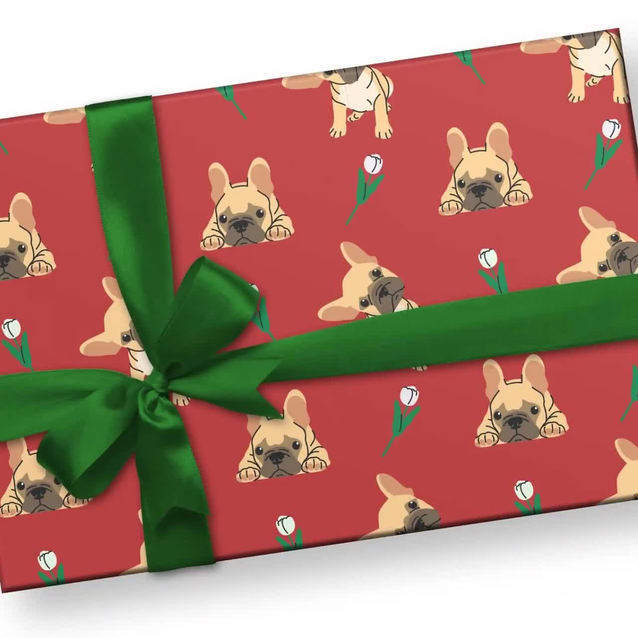 Cute Frenchie French Bulldog Gift Wrap Thick Wrapping Paper