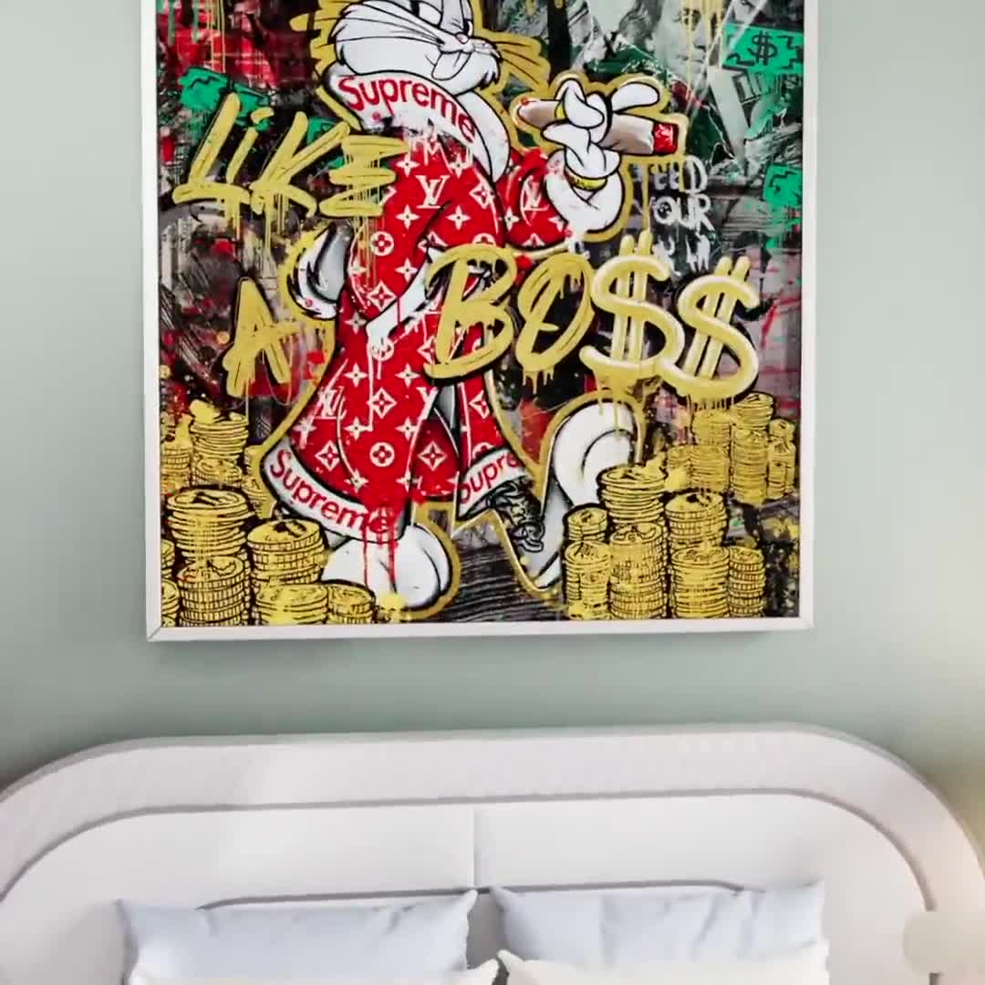 Gucci-Basketball-Vibrant-Pop-Art-Print - BIG Wall Décor