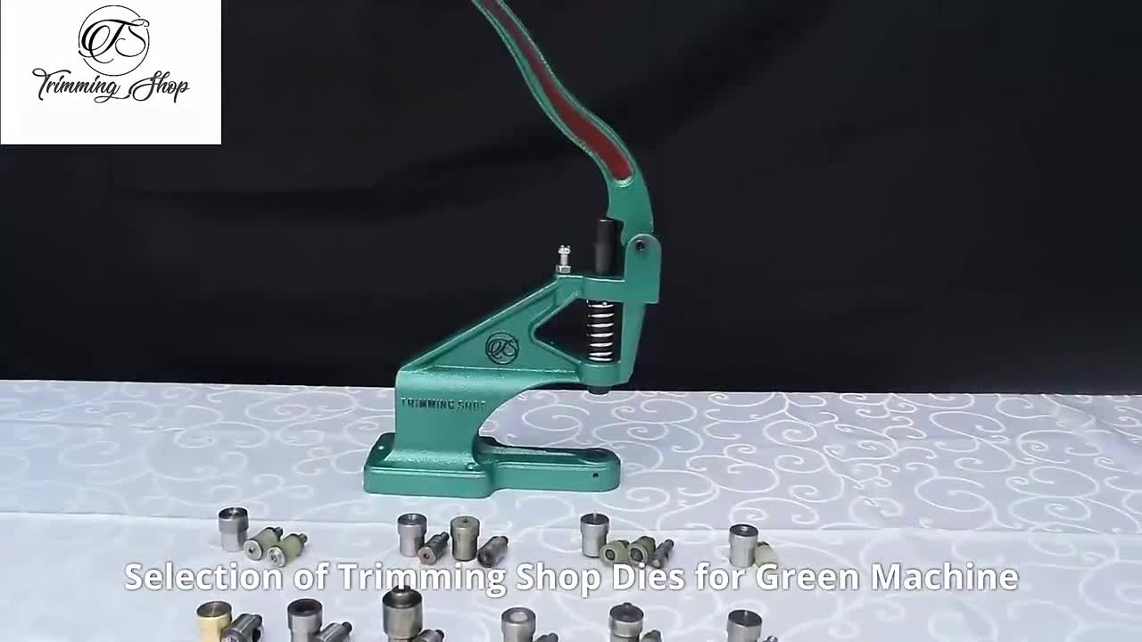 Trimming Shop Green Machine Heavy Duty Hand Press Machine Grommet KAM Snaps  Rivets Eyelets Installation Machine for Fabric Clothing DIY Craft Projects  