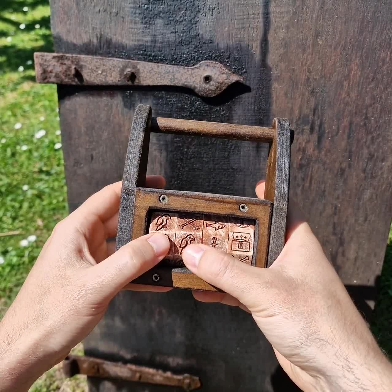 Wooden Lock Box and Coin Machine (w/ Audio) - Escape Room Prop