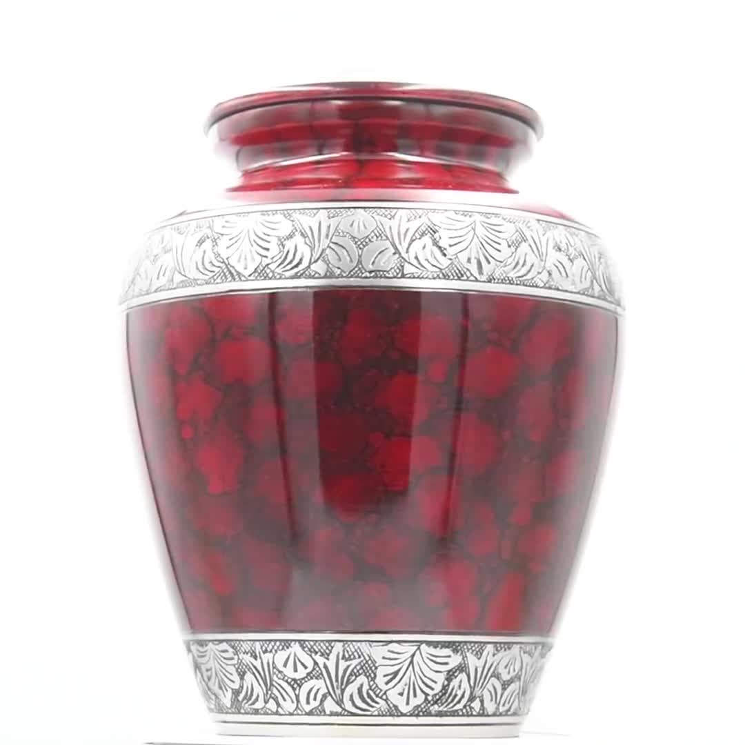 Extra Large Red Human Funeral Cremation Urn, Custom Engraved Companion  Cremation Urn Multiple Colors 