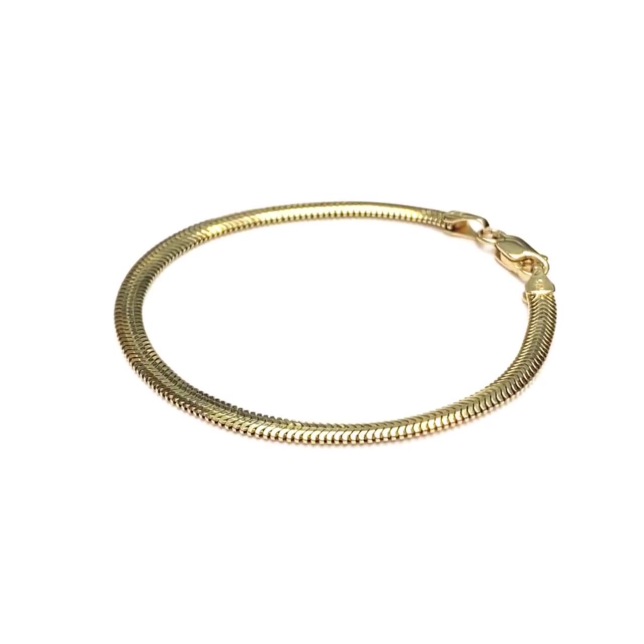 Rose Gold Snake Chain Bracelet – Misoa Jewelry