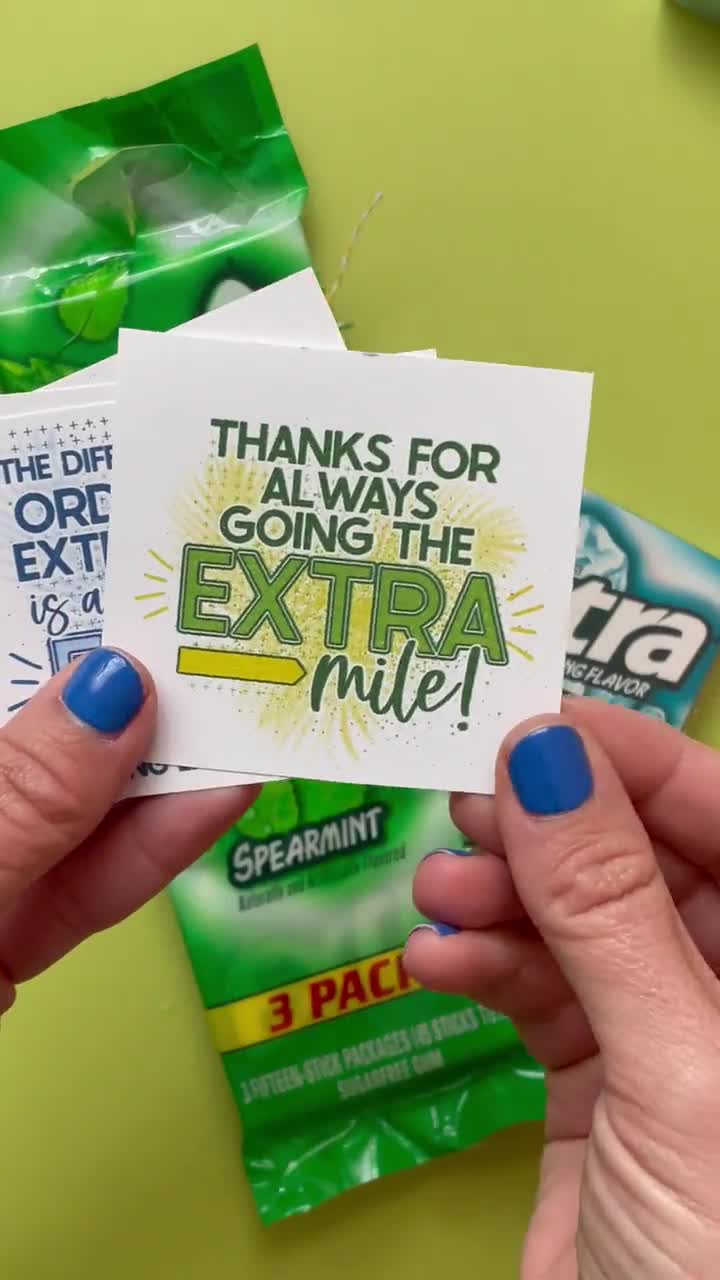 Extra Gum Gift Tag, image size:720x1280