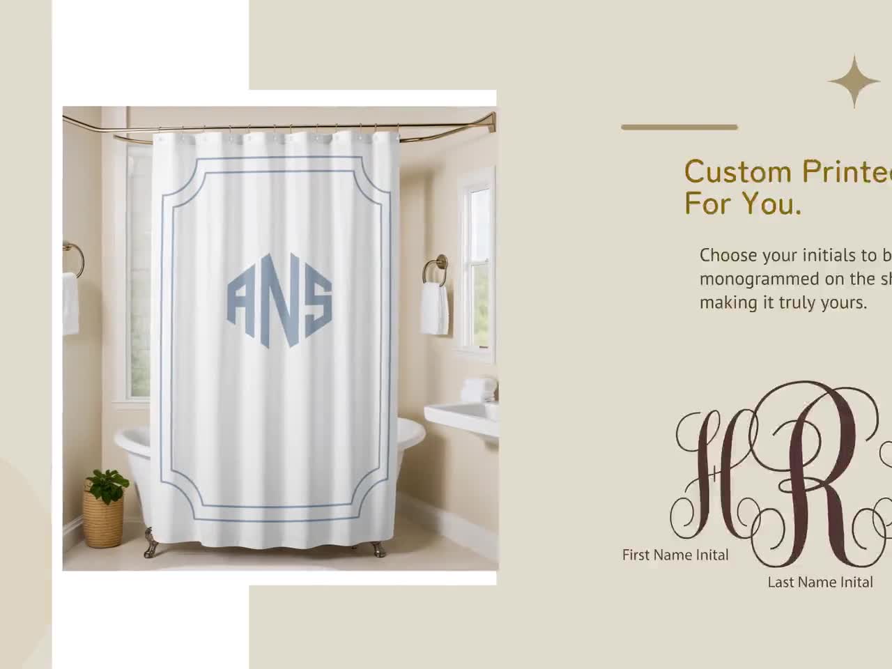 Louis Vuitton LV Monogram Bathroom Set Luxury Shower Curtain Bath