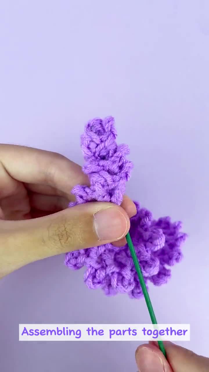 ラベンダーのかぎ針編みパターン | かぎ針編みの花束 | デジタル