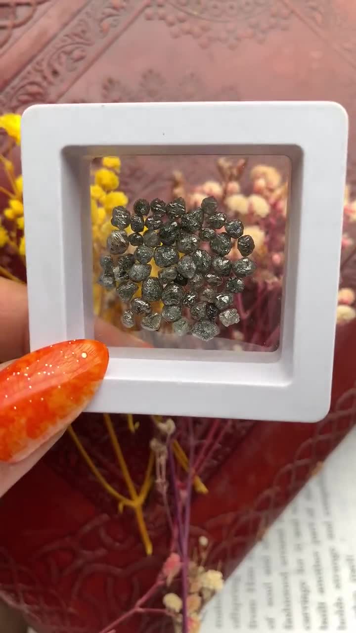 16.14 C.T.W 50 Pcs Black Diamond, Natural Diamond, Raw