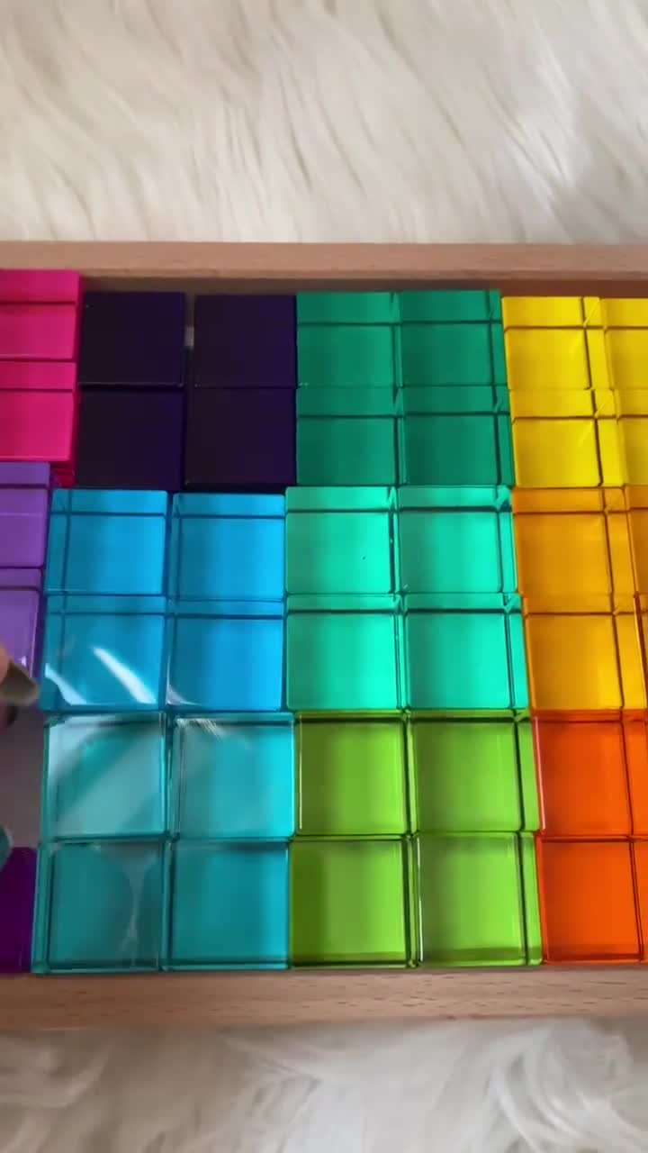 Lucent Rainbow Acrylic Cubes Upgraded Version Gem Cubes Light