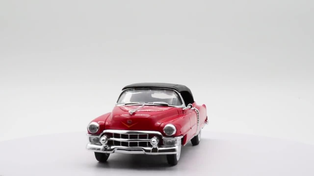 Welly 1953 Cadillac Eldorado|Scale 1:24 Diecast Vintage Car|Classic Model  Car|Collectible Metal Red Car for Collectors|Birthday Gift for Dad