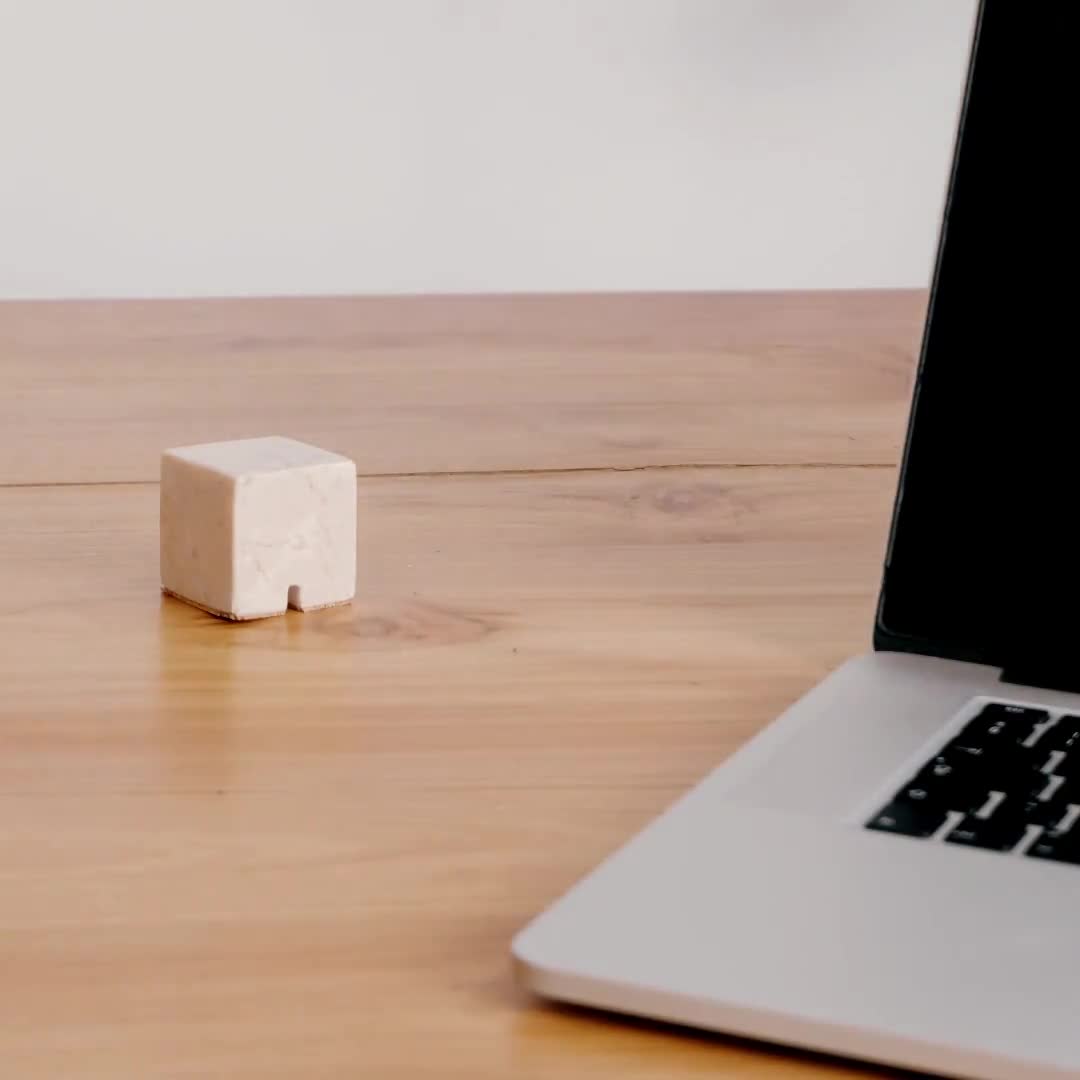Cube de rangement tressé pliable - 30 x 30 cm - Beige