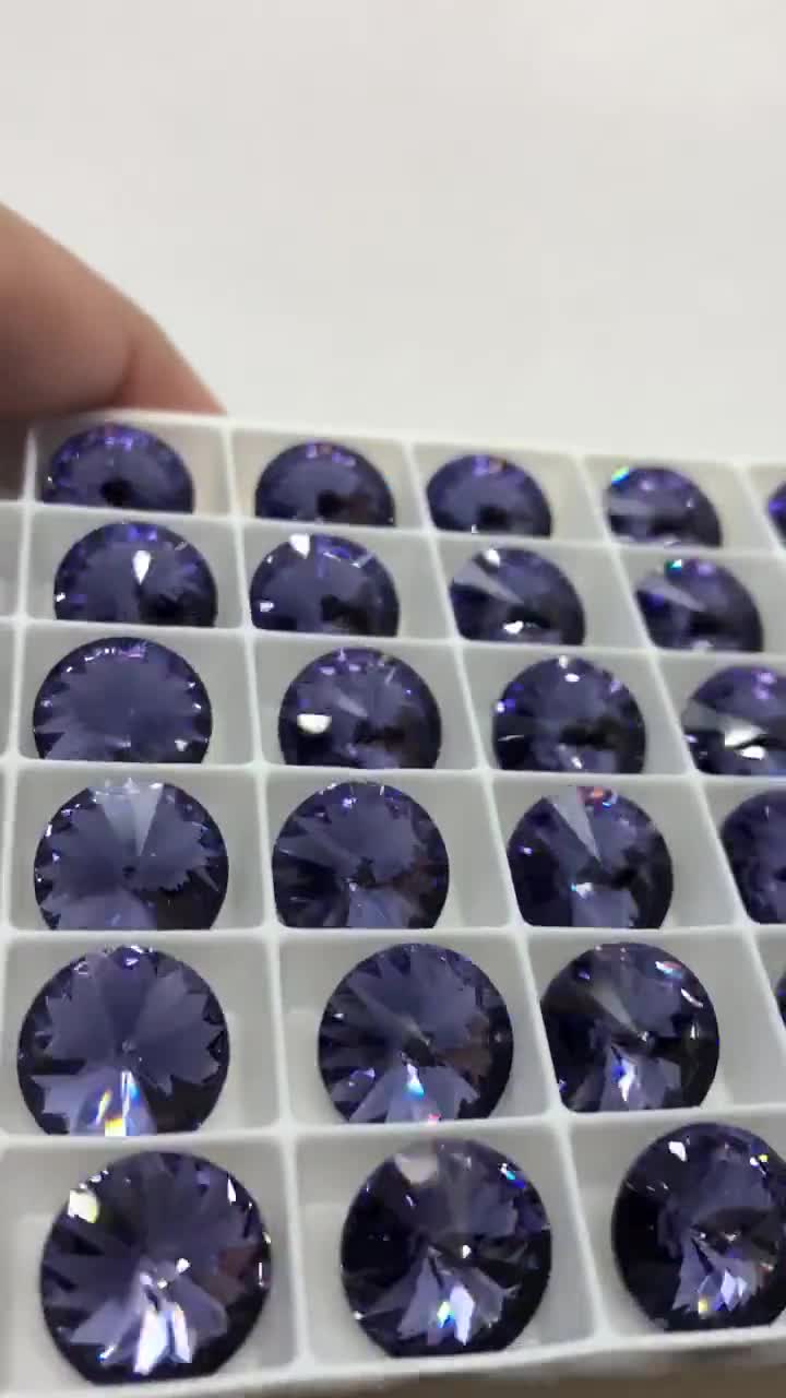 4個入り 12 mm タンザナイト スワロフスキークリスタルリボリス / 商品