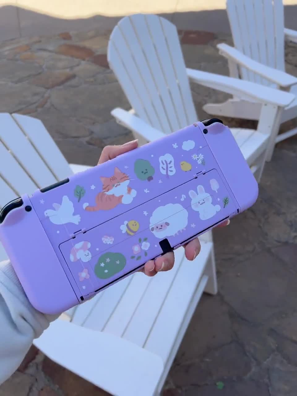 Starry Forest Cat Sheep Dockable Case for Nintendo Switch 2