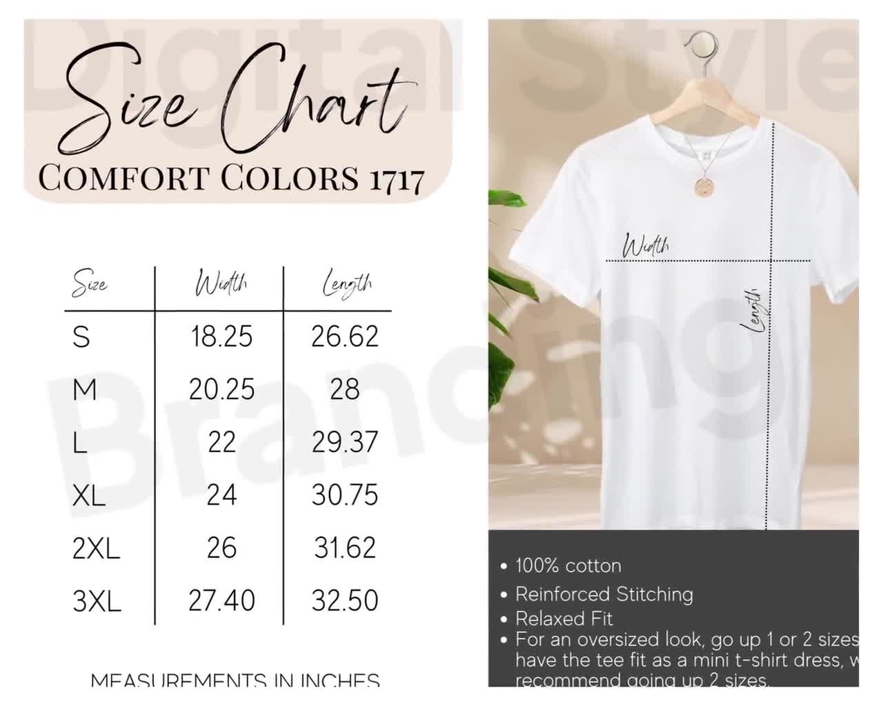 Size Guide  Comfy Fit Clothing