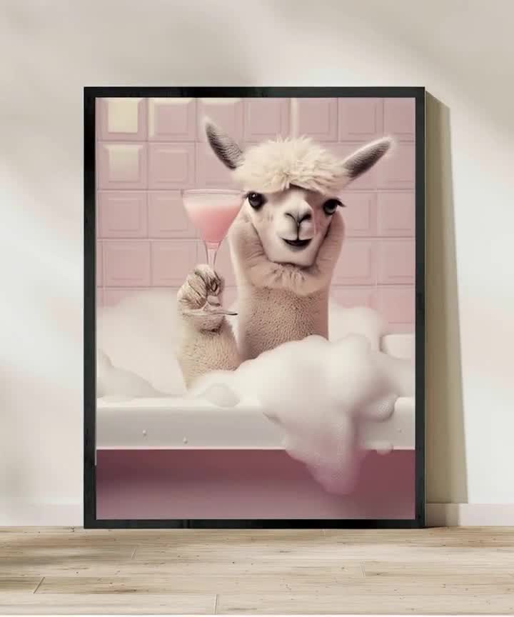 Alpaca New Alpaca Restroom The Best Seat In The House Alpaca Bathroom Decor Alpaca Bath Soap Animal News New Tin Sign Home Decor Art Wall Decor Metal Sign Poster 8X12 Inches