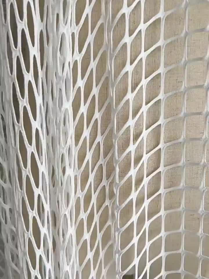 Ivory woven grid mesh fishing net fabric hollow out jacket dress skirt  shirt pants design clothing material 1.4 meterS wide C12Y25P241229B