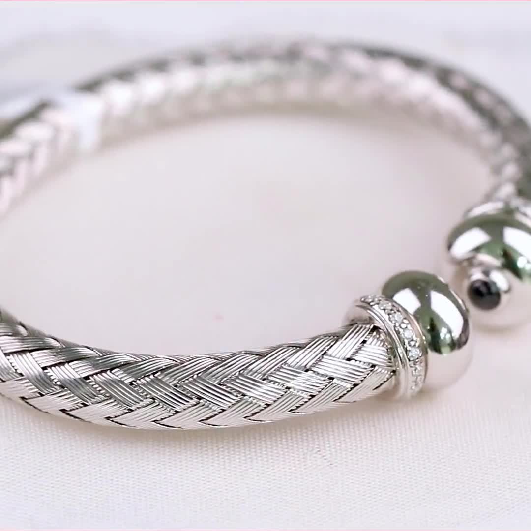 Rope Twist Sterling Silver Bangle 925 Silver Bracelet - Etsy