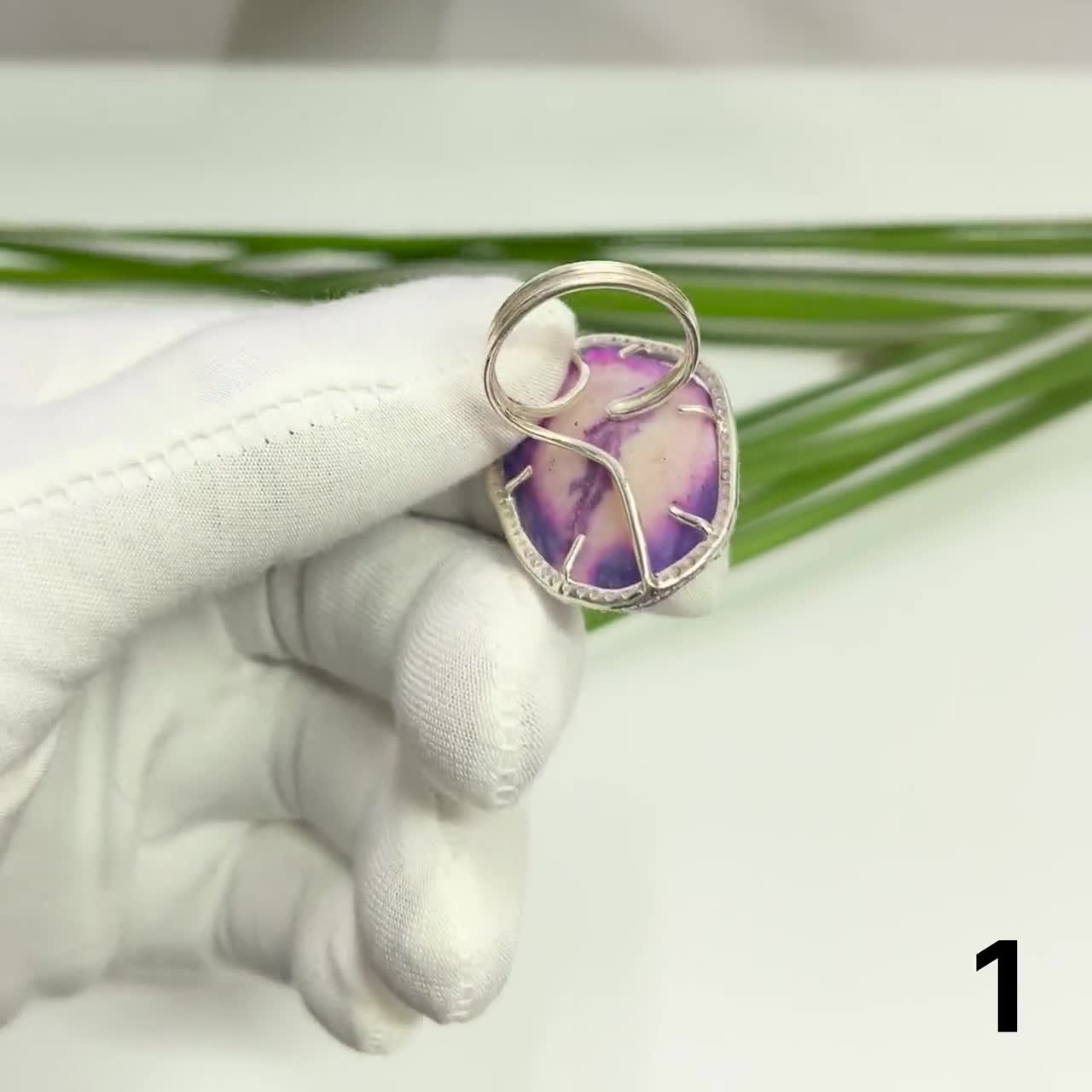 925シルバージオードドゥルージーリング | パープルアゲートクリスタル
