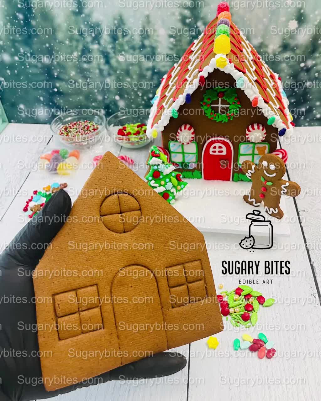 Wilton Built it Yourself Mini Village Gingerbread Decorating Kit to Make 4  Houses - Christmas Gingerbread House Kit for Adults - 13 Pieces in Total