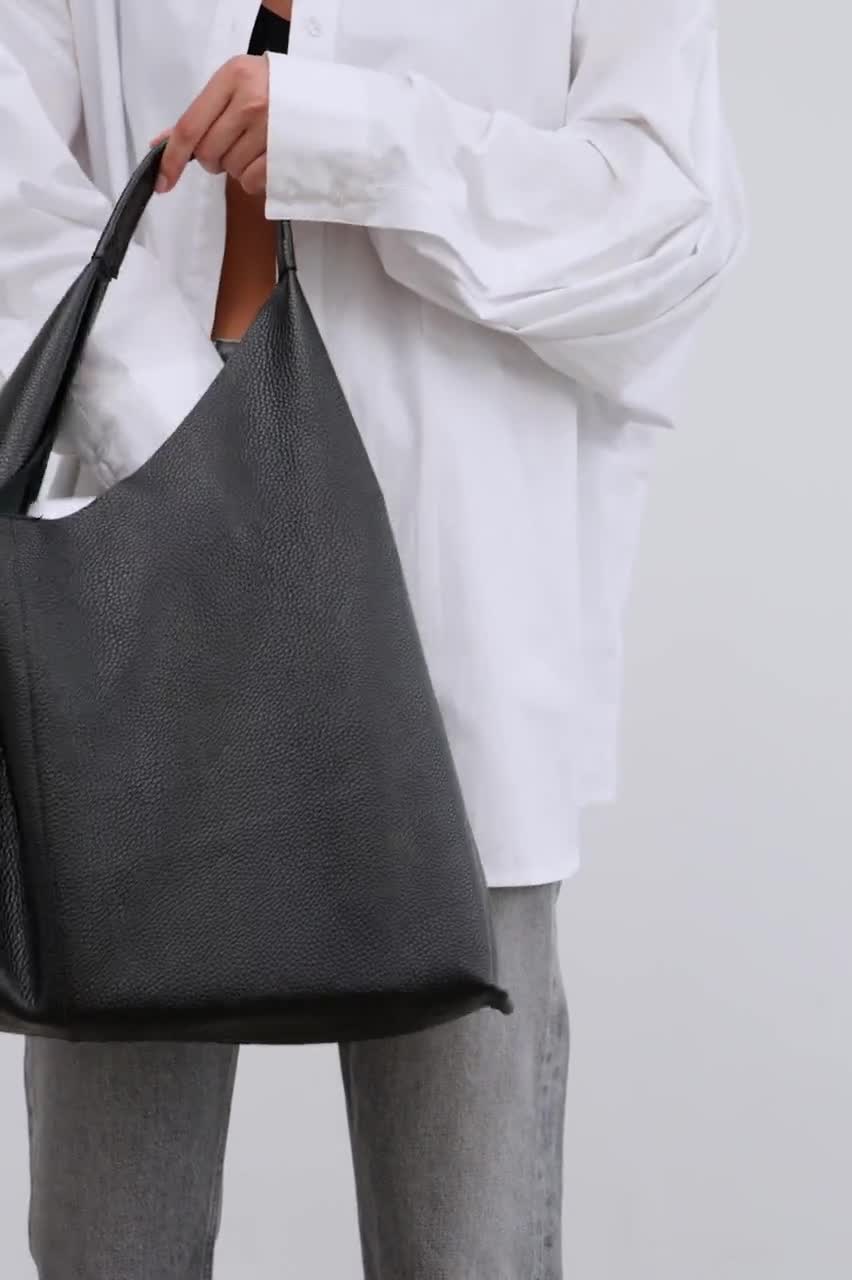 Oversized Tote Bag, Genuine Leather Handbag, Luxury Handbag