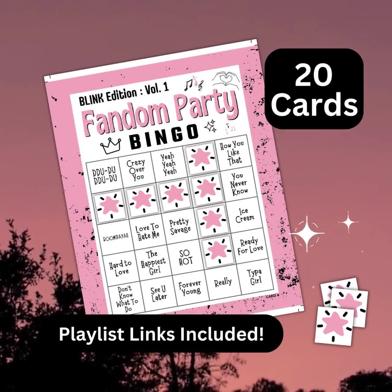 Fandom Bingo!!! Bingo Card