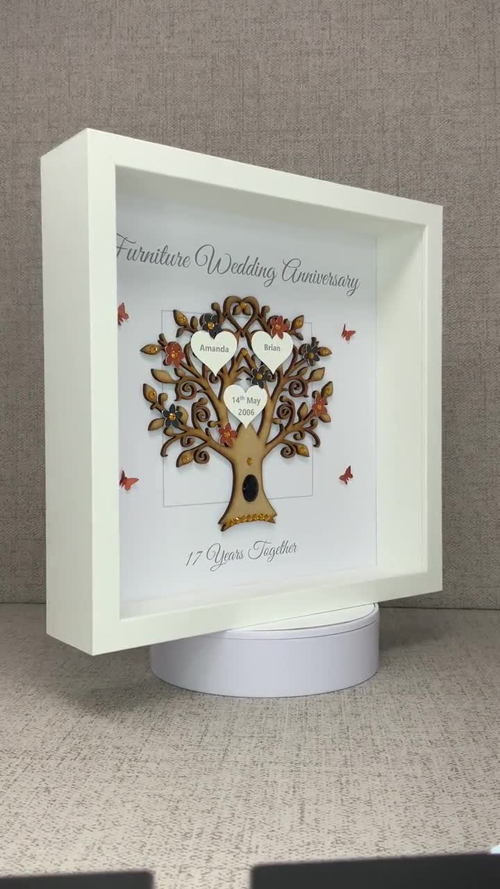 Personalised Acrylic Photo Frame With Transparent Background For Anniversary Birthday Gift Love