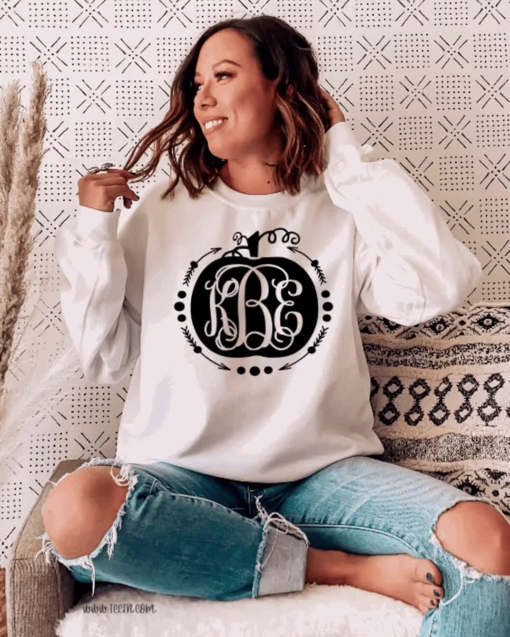 Monogram 2025 pumpkin sweatshirt