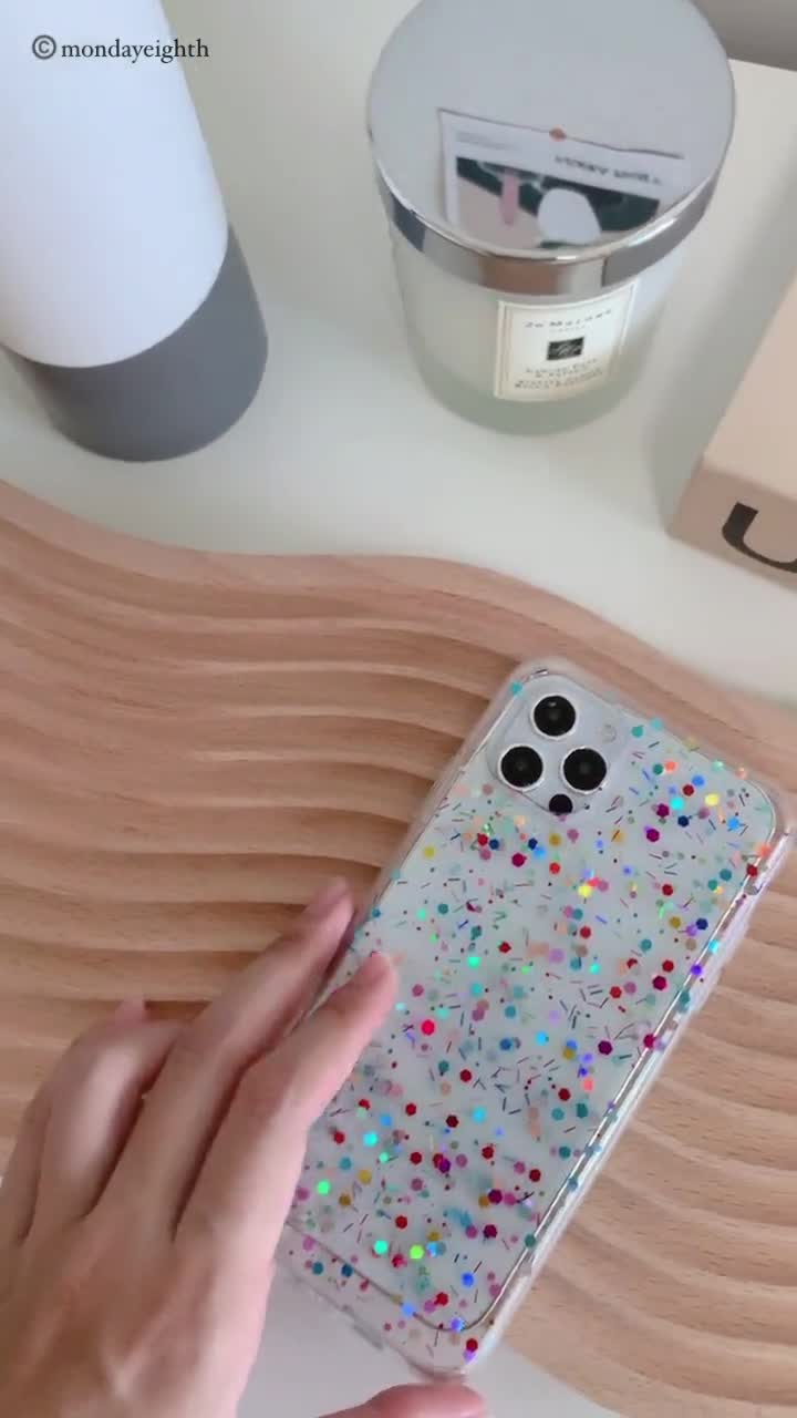 Virginia Tech Hokies Confetti Glitter Case - iPhone 15 Pro Max