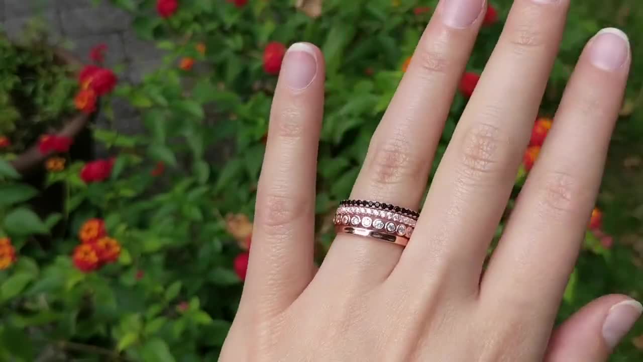 Minimalist Peridot Ring kite shaped Dainty engagement ring set rose go –  PENFINE
