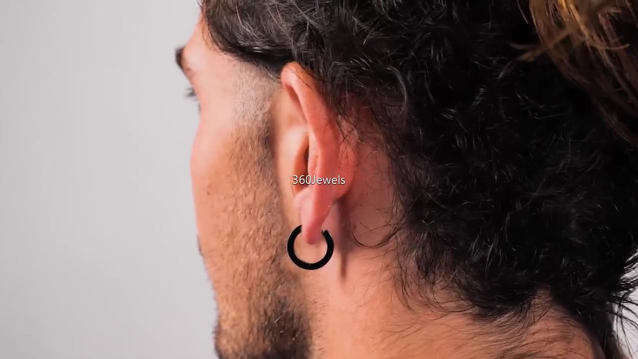 VellaFashion Pack of 2 Hoop Earrings for Men Earrings for Boys Mens  Earrings Earrings for Girls