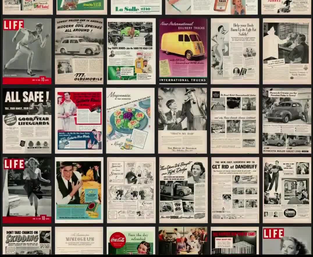 1930s Vintage Ads Retro 30s Advertising Art (Digital Download) video poster